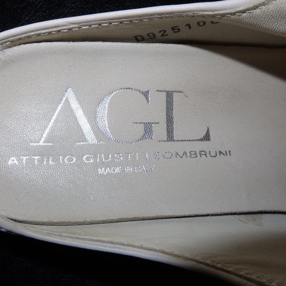 AGL White Backless Closed Toe Slip-ons - Picture 3 of 3